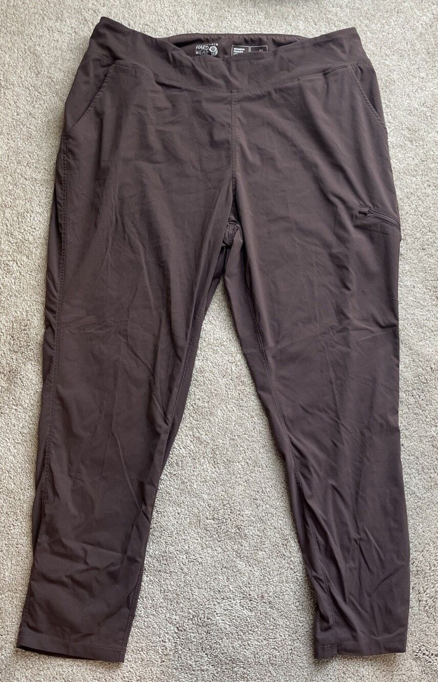 Mountain Hardwear Dynama Pant Womens XL Brown Hiking 27” Gorpcore Outdoors